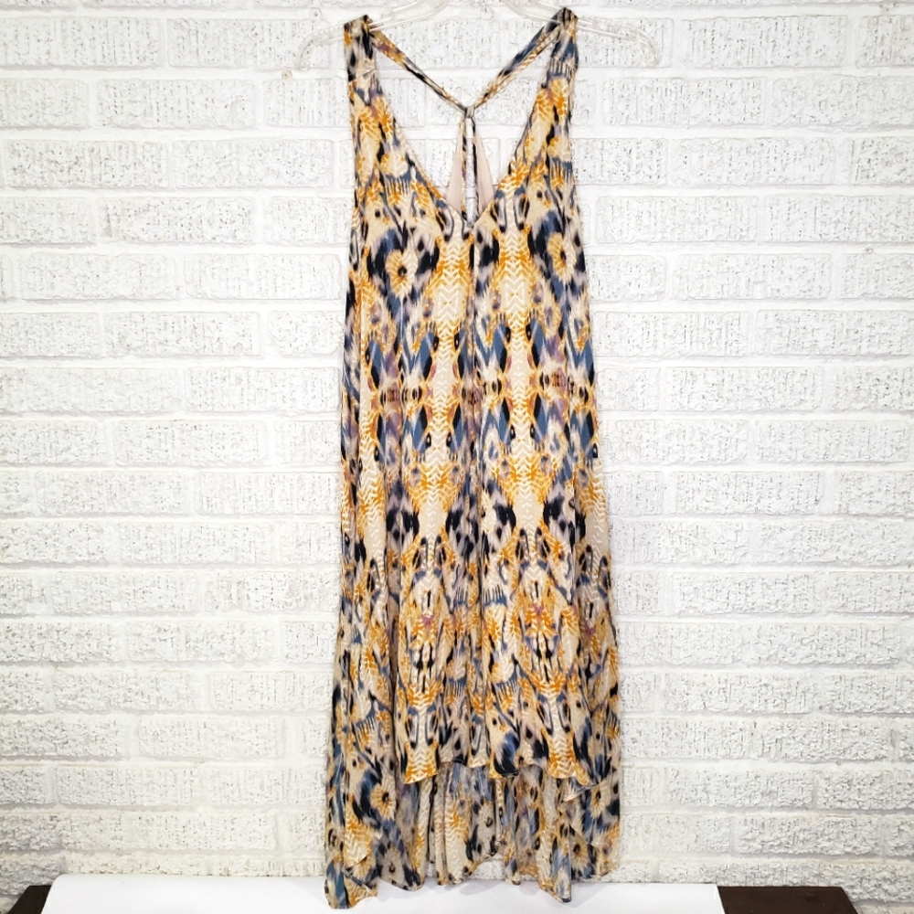 UO Ecote Boho Print High Low Dress